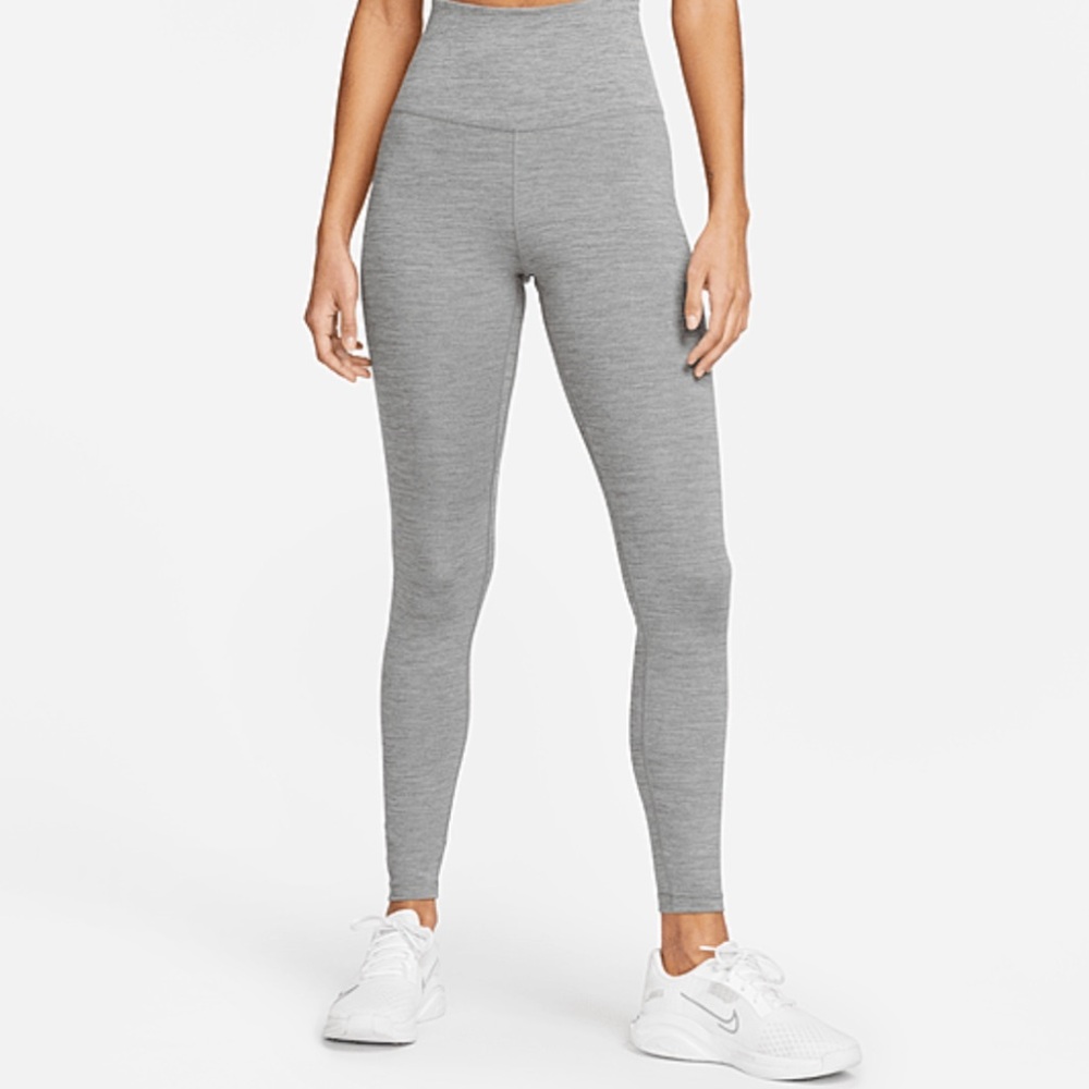Nike One. High Rise Leggings. Small. Gray.